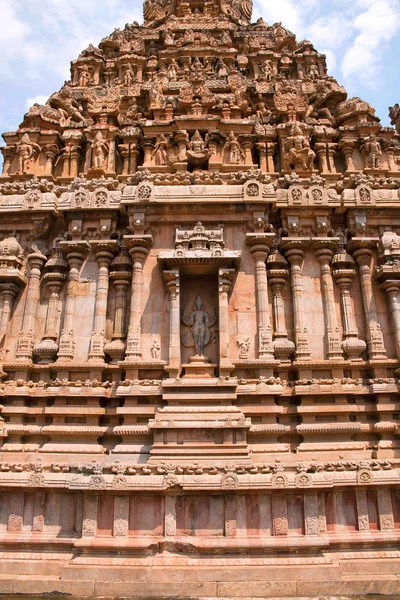 Muralha Ocidental Santuário Subrahmanyam Complexo Templo Brihadisvara Tanjore Tamil Nadu — Fotografia de Stock