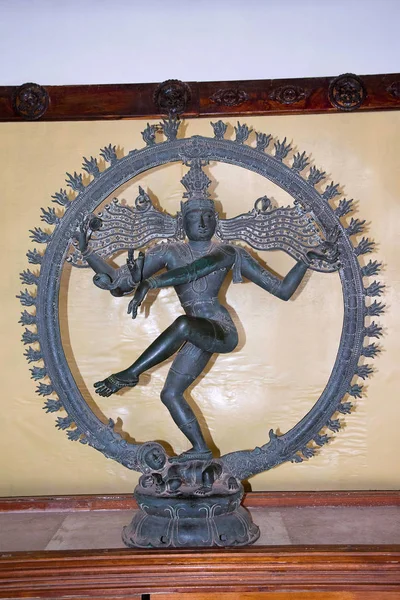 Nataraja Бронзова Статуя Тханджавурі Maratha Палацу Музею Tanjore Тамілнад Індія — стокове фото