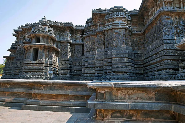 Dwaraplas Güney Girişinde Hoysaleshvara Tapınağı Halebid Stanbul Türkiye — Stok fotoğraf