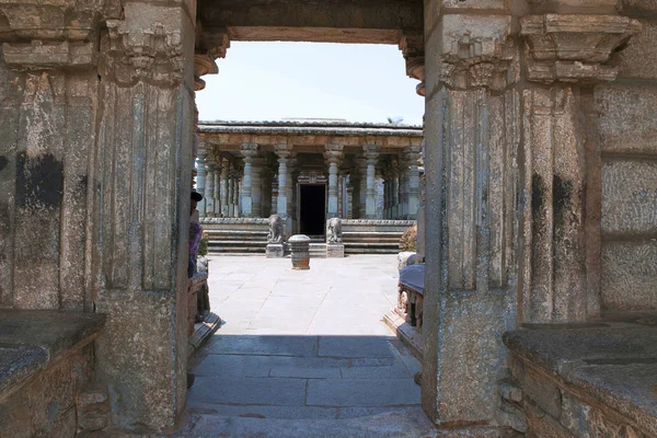 Porta Entrada Complexo Templo Basadi Halli Jain Karnataka Índia Visto — Fotografia de Stock