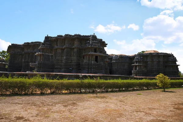 Hoysaleshwara Temple Complex Halebid Karnataka Índia Vista Noroeste — Fotografia de Stock