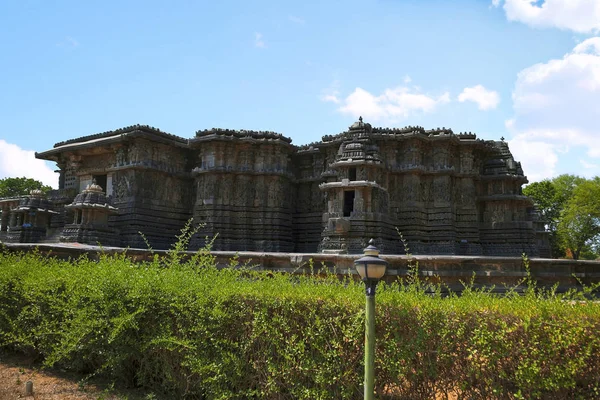 Hoysaleshwara Chrámový Komplex Halebid Karnataka Indie Pohled Severu Západ Severní — Stock fotografie