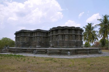 Kedareshwara Tapınağı, Halebid, Kuzey Batı görünümünden Karnataka, Hindistan