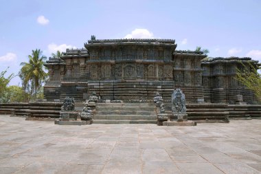 Kedareshwara Tapınağı, Halebid, Kuzey görünümünden Karnataka, Hindistan