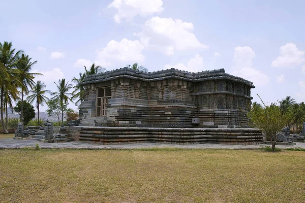 Kedareshwara Świątyni Halebid Karnataka Indie Widok Północnego Wschodu — Zdjęcie stockowe