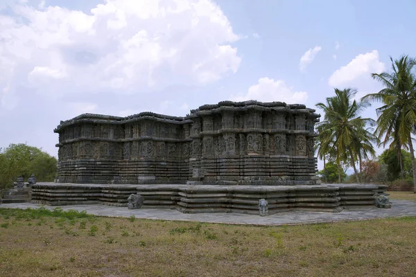 Kedareshwara Templom Halebid Karnataka India Nézet Észak Nyugat — Stock Fotó