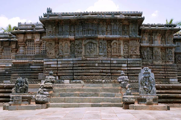 Kedareshwara Tapınağı, Halebid, Kuzey görünümünden Karnataka, Hindistan