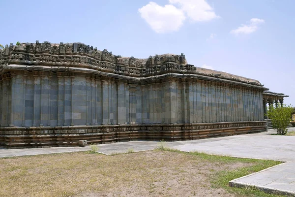Vista Lateral Parshvanatha Basadi Complejo Templos Basadi Halli Jain Karnataka — Foto de Stock