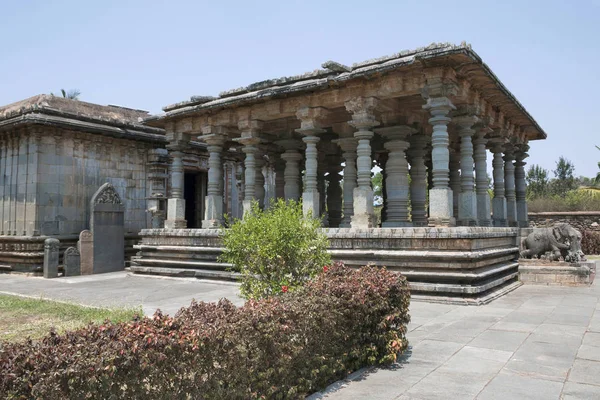 Vista Parshvanatha Basadi Basadi Halli Jain Temple Complex Karnataka Índia — Fotografia de Stock