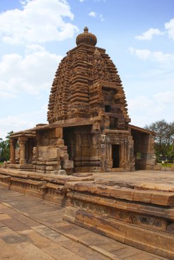 Dvara-bandh antarala, Galaganatha Tapınağı, Pattadakal tapınak kompleksi, Pattadakal, Karnataka, Hindistan