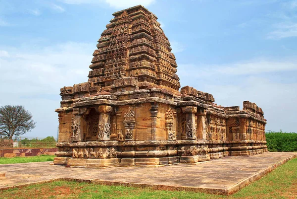 Храм Папанатха Храм Паттадакал Паттадакал Карнатака Индия Вид Юго Запада — стоковое фото