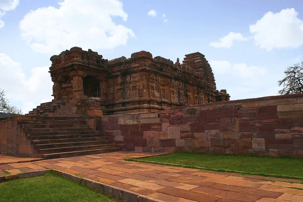 Templo Papanatha Complejo Del Templo Pattadakal Pattadakal Karnataka India Vista —  Fotos de Stock