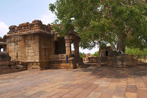Kilátás Virupakasha Templom Pattadakal Templom Keleti Bejáratánál Pattadakal Karnataka India — Stock Fotó