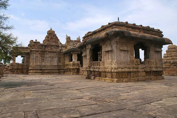 Virupaksha Temple Complex Pattadakal Temple Complex Pattadakal Karnataka India Nandi — Stock Photo, Image