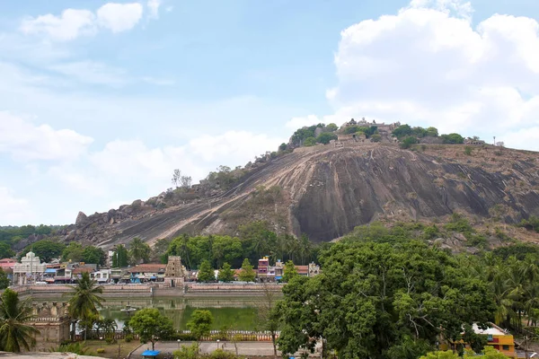 Veduta Generale Del Complesso Del Tempio Della Collina Vindhyagiri Sravanabelgola — Foto Stock