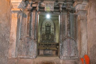 Akkana Basadi, Sravanabelgola, Karnataka Hindistan büyük dekoratif defne tavan