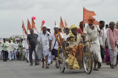 Pune, Maharashtra, Hindistan, Haziran 2016 hacılar veya warkari Pandarpur yatra