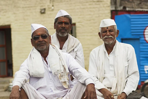 Pune Maharashtra India Junio 2016 Peregrinos Warkari Pandarpur Yatra — Foto de Stock