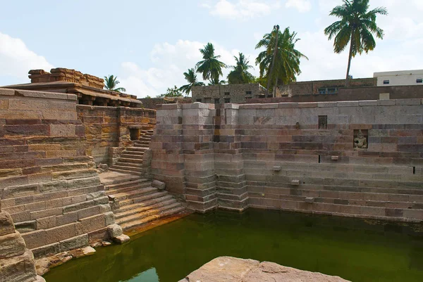 Pohled Rybníka Aihole Bagalkot Karnataka Indie — Stock fotografie