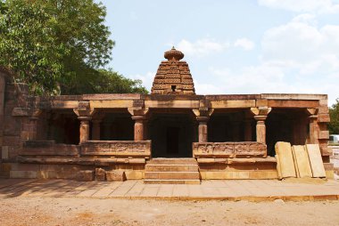 Çakra Gudi Tapınağı, Aihole, Bagalkot, Karnataka, Hindistan Galaganatha grup tapınaklar