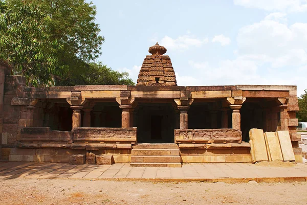 Csakra Gudi Templom Aihole Bodor Karnataka India Galaganatha Csoport Templomok — Stock Fotó