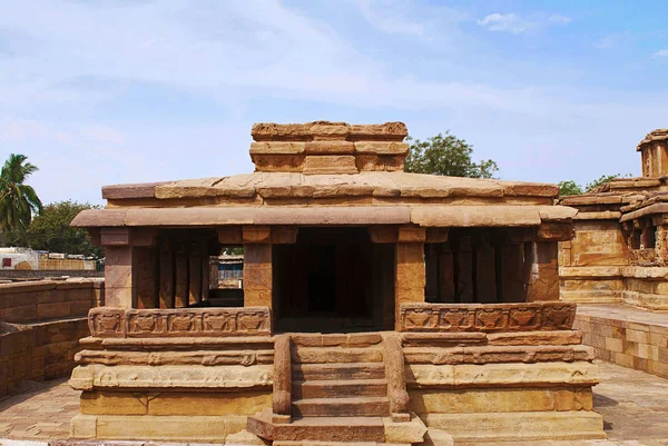 Gaudara Gudi Tempio Aihole Bagalkot Karnataka India Galaganatha Gruppo Templi — Foto Stock