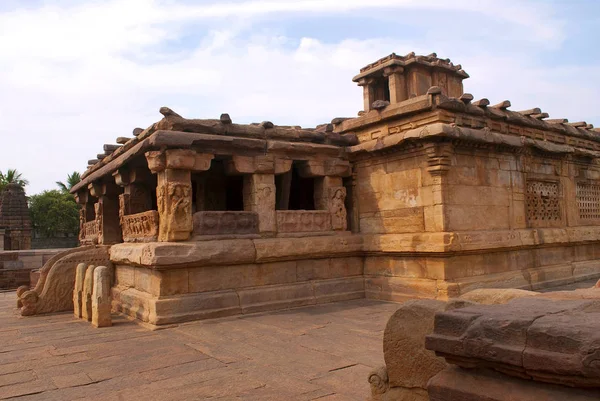 Kán László Templom Aihole Bodor Karnataka India Kontigudi Csoport Templomok — Stock Fotó