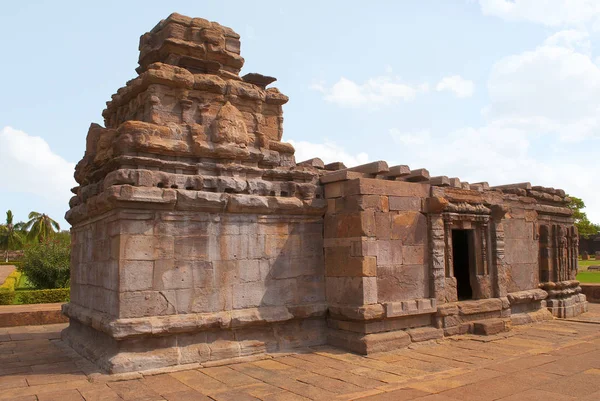 Lenke Templom Aihole Bodor Karnataka India Galaganatha Csoport Templomok — Stock Fotó