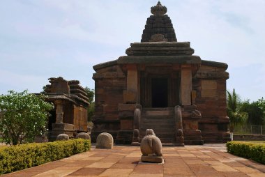 Hucchimalli Gudi, deli Malli'nın Tapınağı, Aihole, Bagalkot, Karnataka, Hindistan. Shiva için adanmış