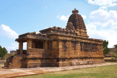 Hucchimalli Gudi, deli Malli'nın Tapınağı, Aihole, Bagalkot, Karnataka, Hindistan. Shiva için adanmış