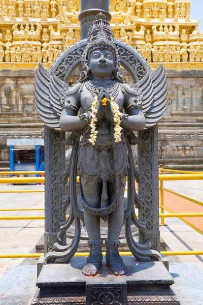 Garuda Автомобиль Индуистского Бога Вишну Перед Храмом Ченнакесава Белур Карнатака — стоковое фото