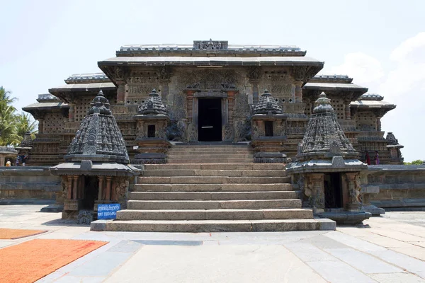 Entrada Principal Leste Templo Chennakesava Belur Karnataka Índia — Fotografia de Stock