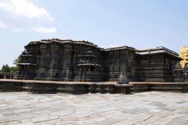 Keşava Tapınağı, Belur, Karnataka, Hindistan görünüm güney batıdan