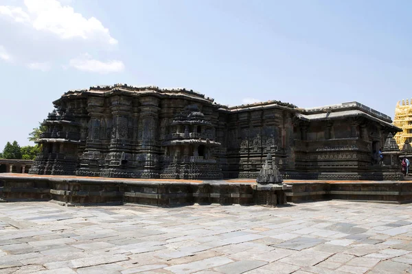 Templo Chennakesava Belur Karnataka Índia Vista Sudoeste — Fotografia de Stock