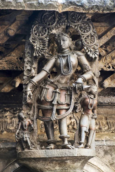 Shilabalika Doncella Celestial Como Una Niña Gitana Templo Chennakeshava Belur — Foto de Stock
