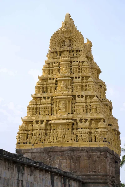 East Gopuram Entrada Templo Chennakesava Belur Karnataka Índia — Fotografia de Stock