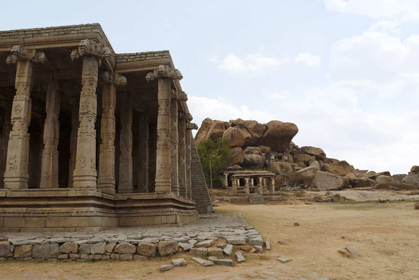 Kadalekalu Gram Ganesha Sagrado Centro Hampi Karnataka India — Foto de Stock