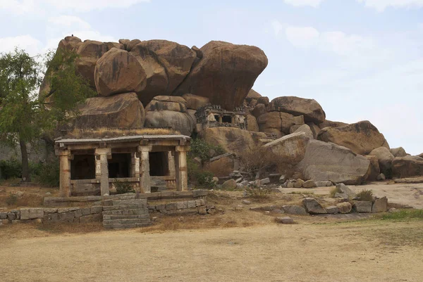 Kadalekalu Gram Ganesha Sagrado Centro Hampi Karnataka India —  Fotos de Stock