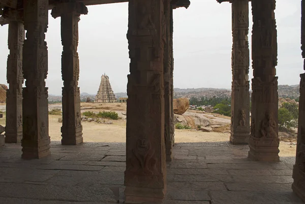 Kadalekalu Gram Ganesha Sagrado Centro Hampi Karnataka India — Foto de Stock