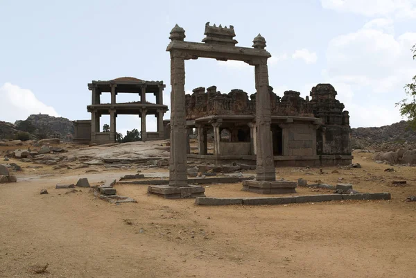 Balance Reyes Hampi Karnataka India También Llama Tula Bhara Tula — Foto de Stock