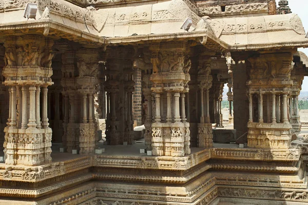 Pilares Musicales Maha Mandapa Complejo Templos Vitthala Hampi Karnataka India — Foto de Stock
