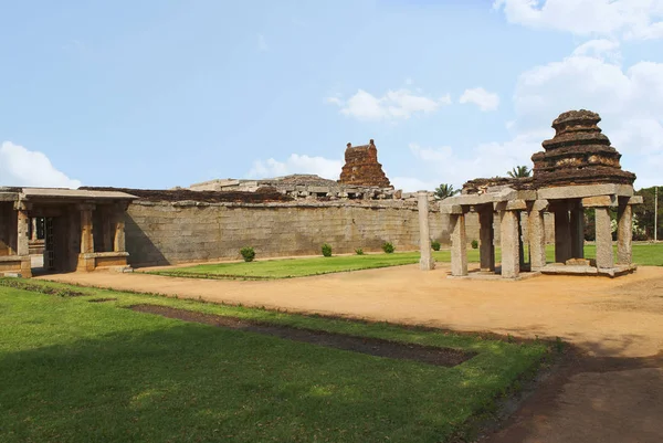 Südlicher Eingang Zum Tempel Pattabhirama Hampi Karnataka Indien Blick Aus — Stockfoto