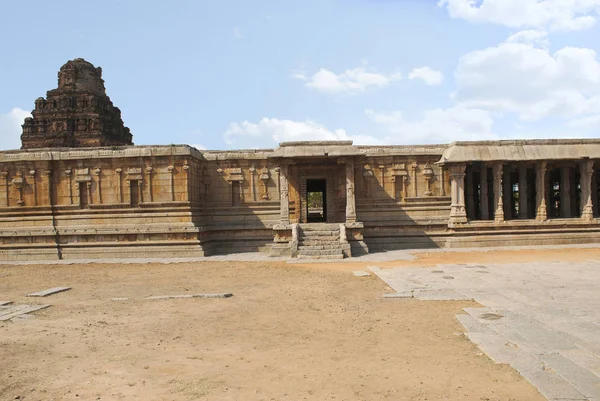 Основні Святая Бічні Частини Південь Вхід Ardha Mandapa Храм Pattabhirama — стокове фото