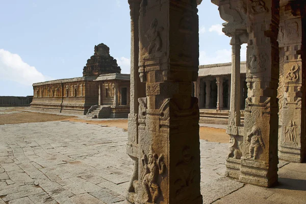 View Pattabhirama Temple Kalyana Mandapa Divine Marriage Hall Hampi Karnataka — Stock Photo, Image