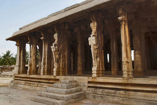 József Mandapa Isteni Házasság Terem Bejárata Pattabhirama Templom Hampi Karnataka — Stock Fotó