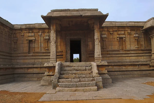 Entrada Ardha Mandapa Templo Pattabhirama Hampi Karnataka India Vista Desde — Foto de Stock