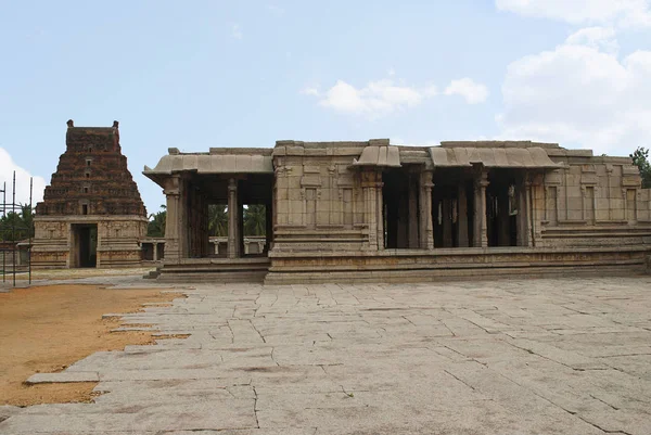 Pattabhirama 보기입니다 Hampi Karnataka 왼쪽된 Manddapa 이스트 Gopuram와 Kalyana 신성한 — 스톡 사진