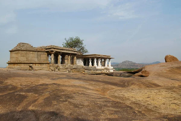 Mula Tempio Virupaksha Originale Hemakuta Hill Hampi Karnataka India Sacred — Foto Stock