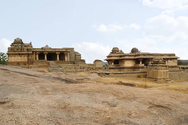 Shiva Templos Hemakuta Hill Hampi Karnataka India Centro Sagrado — Foto de Stock