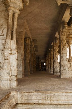 Oyma sütunlar, Ranga Mandapa, resul Tapınağı, Hampi, karnataka Hindistan kutsal Merkezi